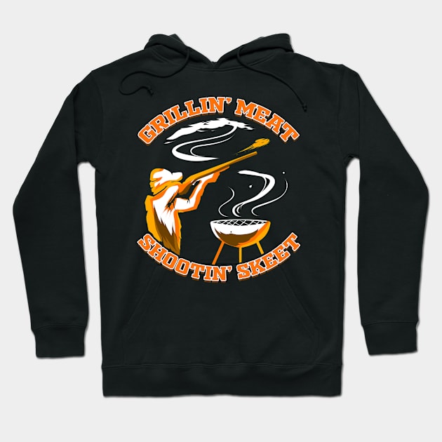 Skeet Shooting Trap Shooting Clay Pigeon Hoodie by ChrisselDesigns